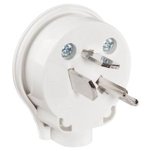 PLUG TOP 25A 250V 3P SIDE ENTRY WHITE