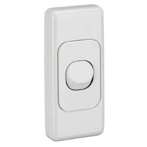 SWITCH 1GANG ARCHITRAVE 10A WHITE