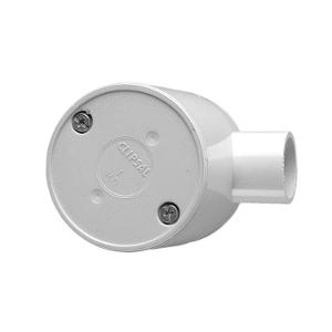 JUNCTION BOX ROUND DEEP 1WAY 25MM GRY
