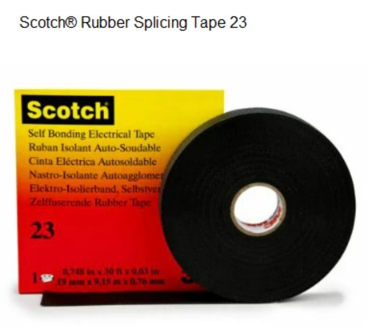 RUBBER SPLICING TAPE 25mm X 9M BLACK