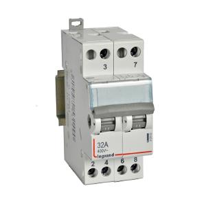CHANGEOVER SWITCH CX3 2P 32A 1-0-2 2MOD CHANGEOVER SWITCH CX3 2P 32A 1-0-2 2MOD