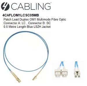 PATCH LEAD DUPLEX OM1 M/M 0.5M BLUE PATCH LEAD DUPLEX OM1 M/M 0.5M BLUE