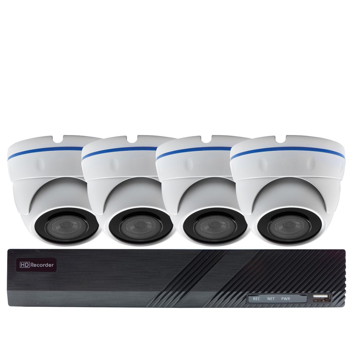 POE HD SECURITY 8CH NVR DOME KIT 4X5MP