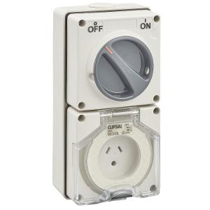 OUTLET SW IP66 3P RND EARTH 10A 250V GRY OUTLET SW IP66 3P RND EARTH 10A 250V GRY