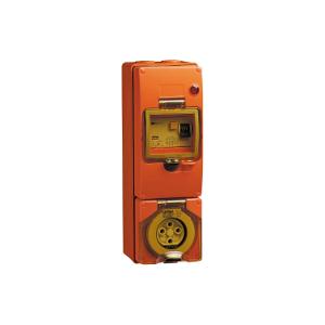 OUTLET SOCKET RCD IP66 4P 20A 500V GRY OUTLET SOCKET RCD IP66 4P 20A 500V GRY