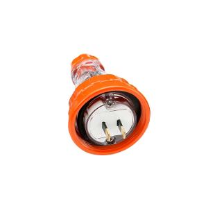 PLUG TOP IP66 STR 2PIN 10A 250V ORG PLUG TOP IP66 STR 2PIN 10A 250V ORG