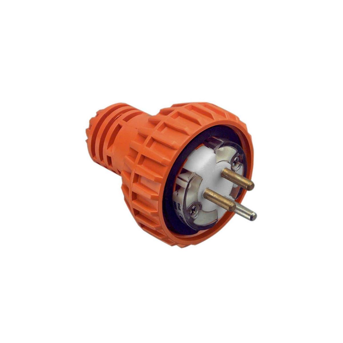 PLUG TOP IP66 STR 3RNDPIN 10A 250V GREY