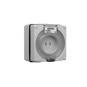 OUTLET SOCKET IP66 2PIN 10A 250V GREY OUTLET SOCKET IP66 2PIN 10A 250V GREY