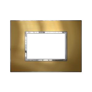 ARTEOR PLATE 3MOD SQUARE HORI GOLD BRASS ARTEOR PLATE 3MOD SQUARE HORI GOLD BRASS