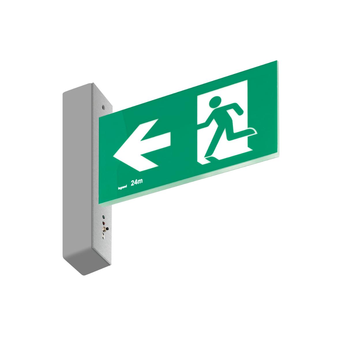 LED EMER EXIT GALAXY EDGELIGHT SGL LEFT