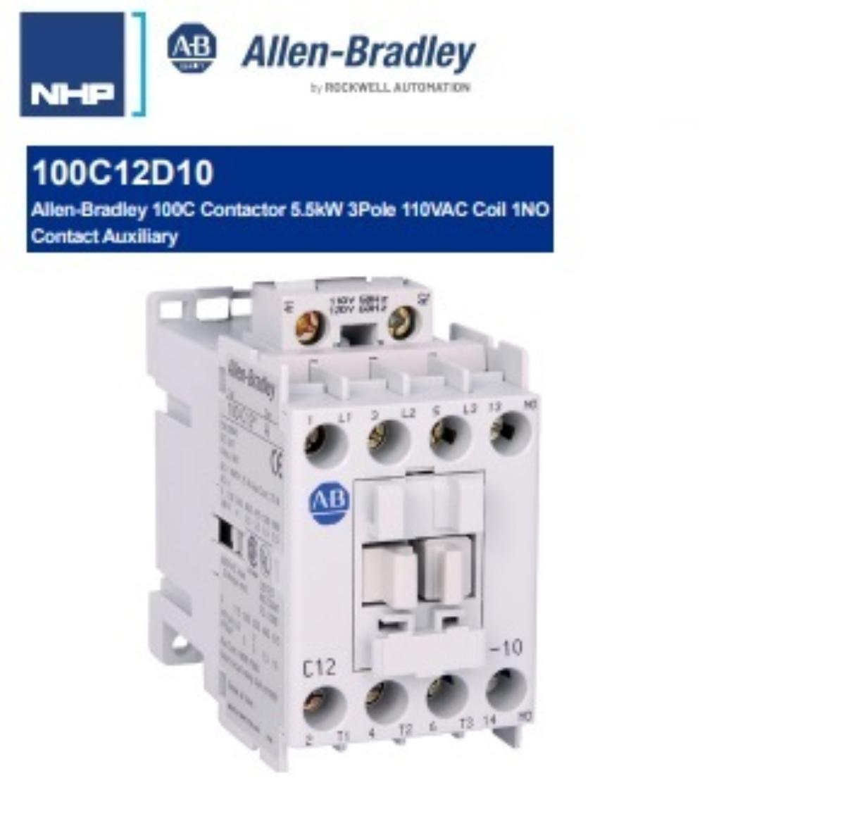 CONTACTOR 3P 12A AC3 5.5KW 110VAC COIL