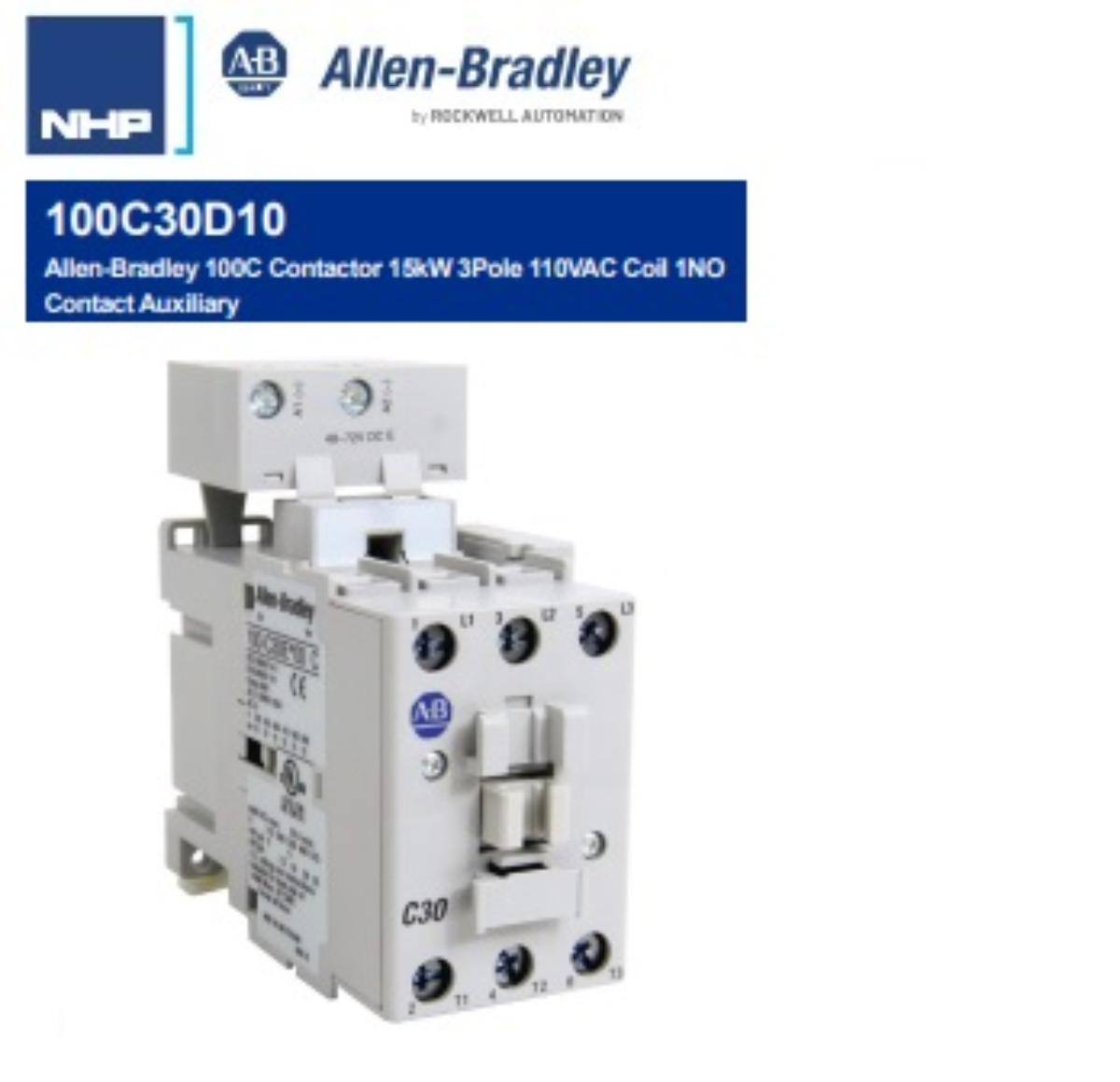 CONTACTOR 3P 30A AC3 15KW 110VAC COIL