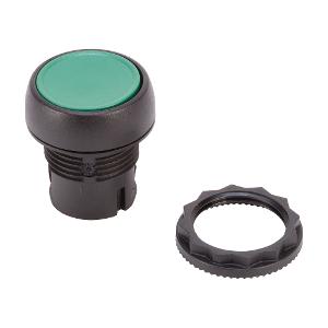NON ILLUM P/B 22.5MM PLAS FLUSH GREEN NON ILLUM P/B 22.5MM PLAS FLUSH GREEN