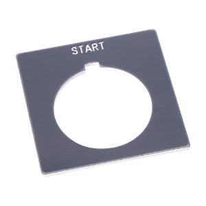 LEGEND PLT 47X47MM GREY START LEGEND PLT 47X47MM GREY START