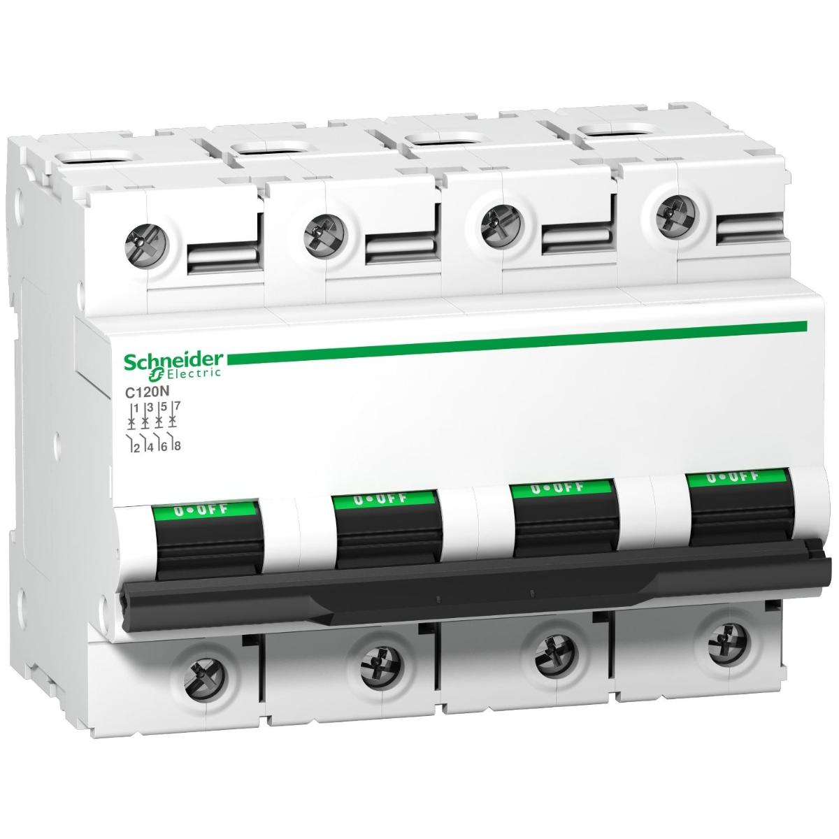 MCB ACTI9 C120N 4P 100A C CRV  6MOD