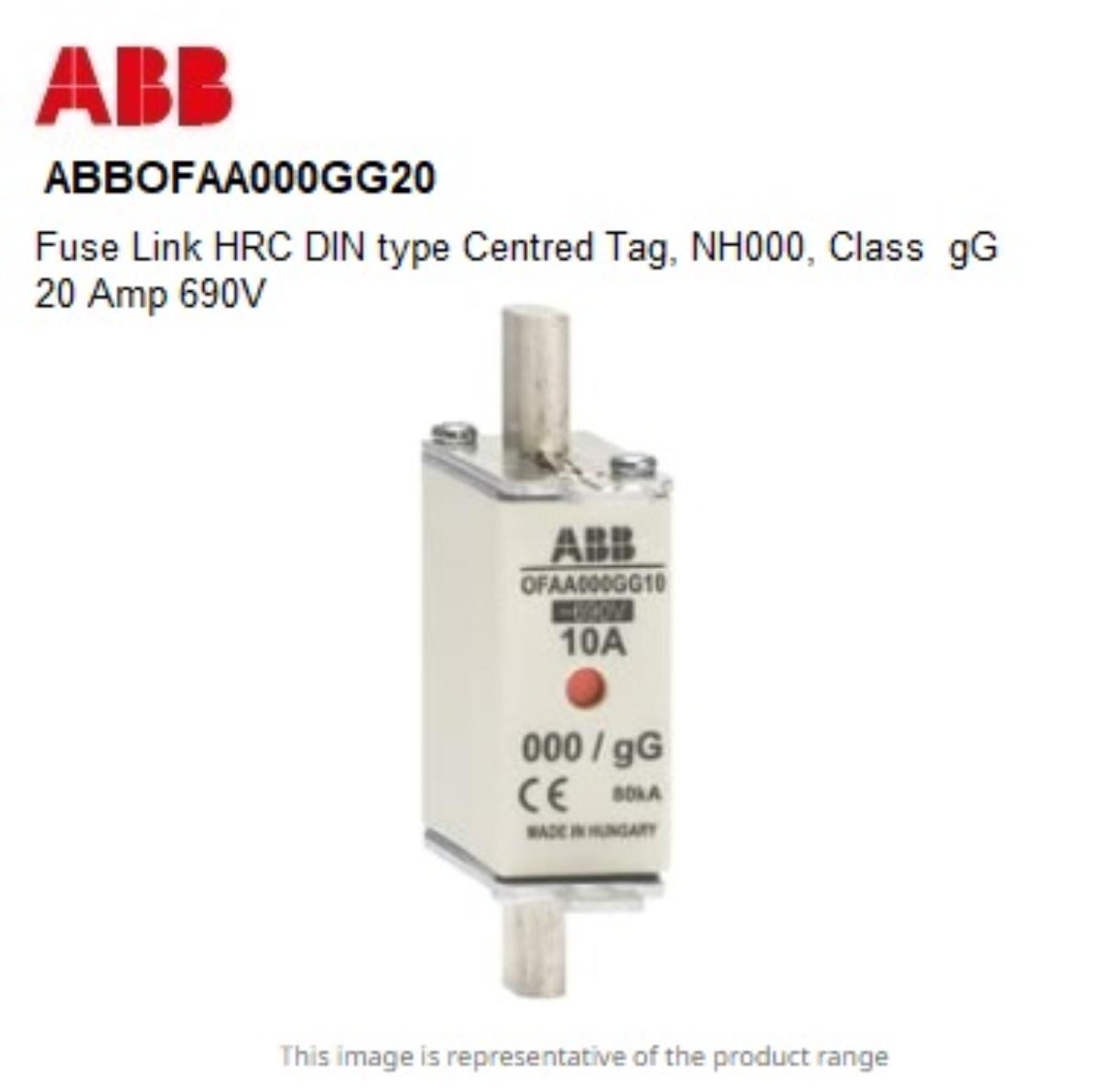 DIN FUSE 20A NH000 gG 690V