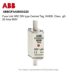 DIN FUSE 20A NH000 gG 690V DIN FUSE 20A NH000 gG 690V
