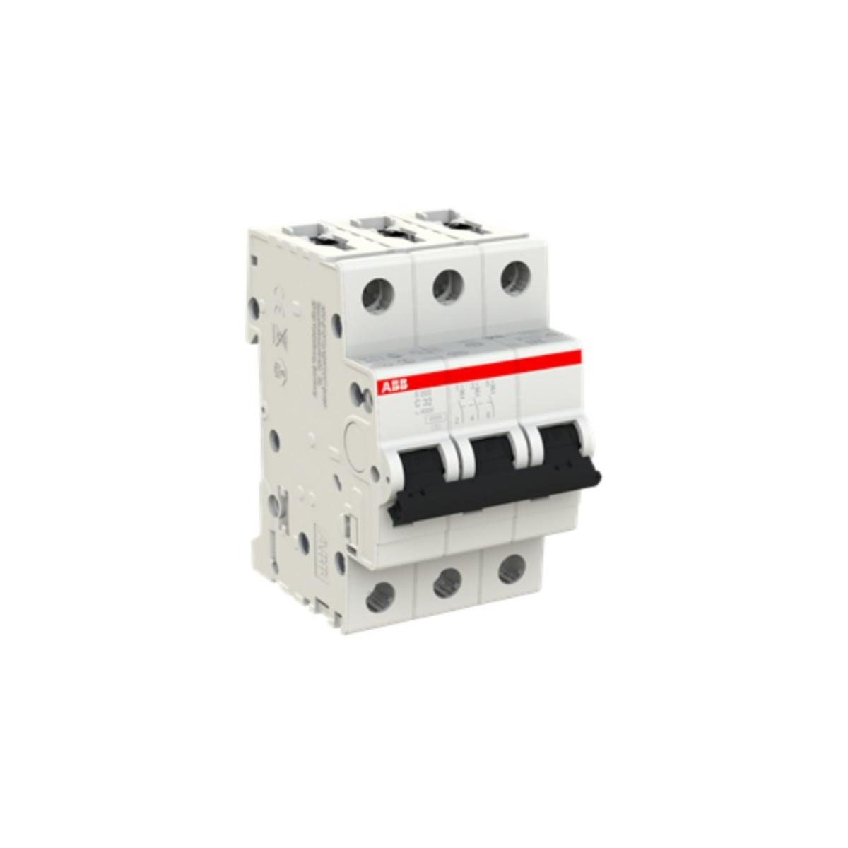 MCB S200 C CURVE 3P 32A 6KA 3 MODULE
