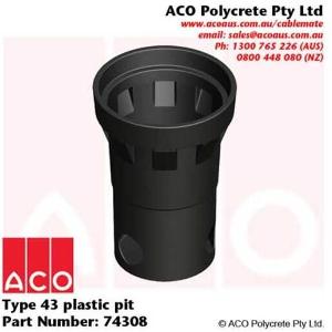 TYPE 43 HDPE PLASTIC PIT RND 430MM DIA TYPE 43 HDPE PLASTIC PIT RND 430MM DIA