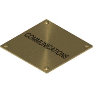 BRASS MARKER PLATE COMMUNICATIONS BRASS MARKER PLATE COMMUNICATIONS