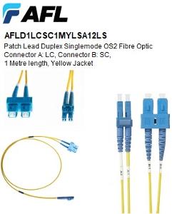 LC-SC DUPLEX SM 1M 2MM LEAD LSZH YELLOW LC-SC DUPLEX SM 1M 2MM LEAD LSZH YELLOW