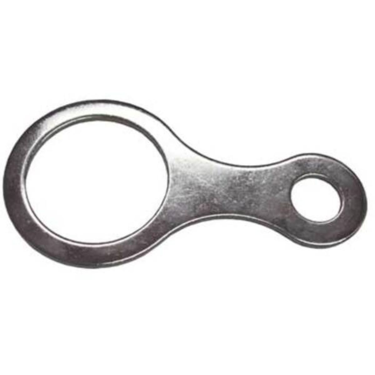 EARTH TAG 20MM NICKEL PLATED BRASS