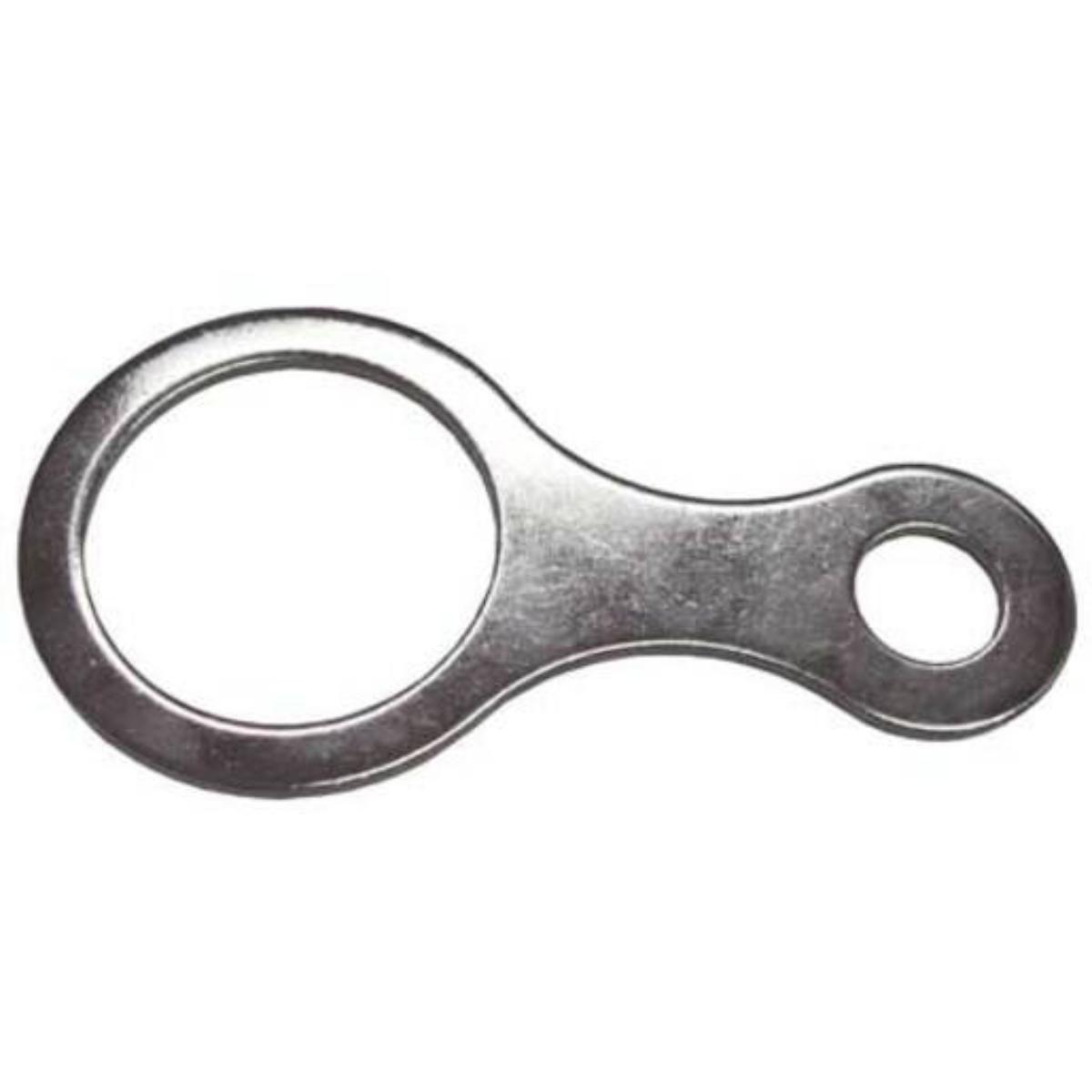 EARTH TAG 25MM NICKEL PLATED BRASS