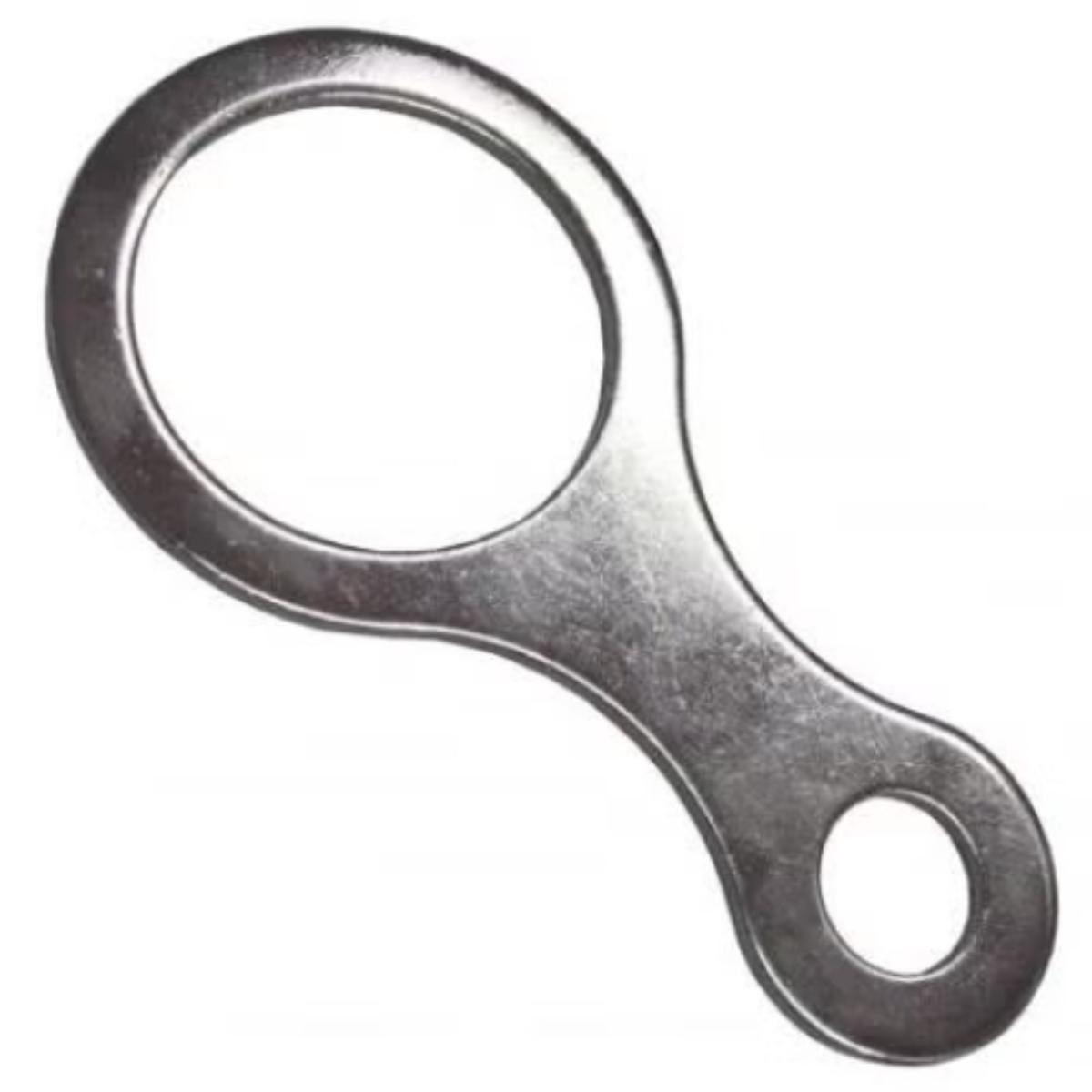 EARTH TAG 32MM NICKEL PLATED BRASS