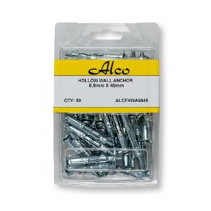 HOLLOW WALL ANCHOR 6.8X45MM Z/P STEEL HOLLOW WALL ANCHOR 6.8X45MM Z/P STEEL