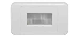 WALLPLATE BRUSH CABLE ENTRY WT WALLPLATE BRUSH CABLE ENTRY WT