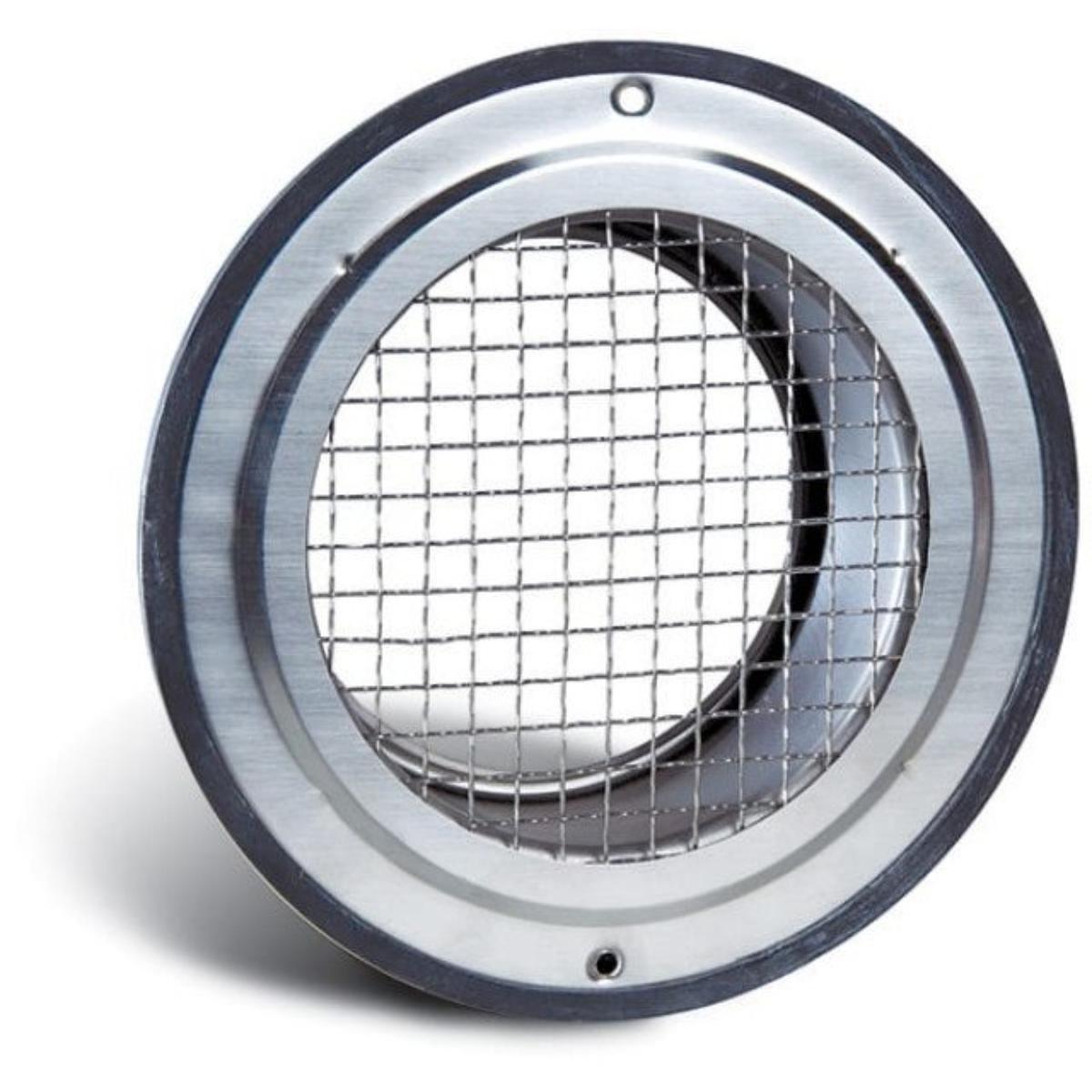 EAVE GRILLE 125MM DUCT STAINLESS STEEL