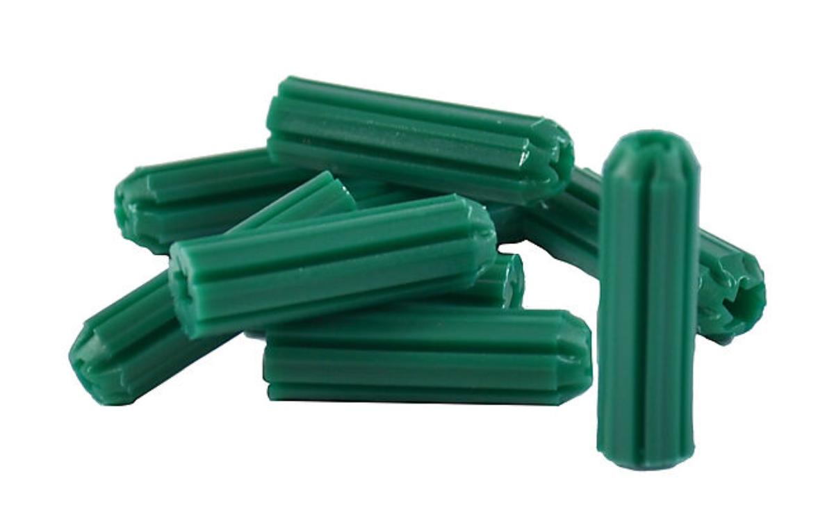 ANCHOR WALL PLUG GRN 25X12G-6.5MM DRILL