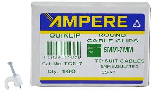 CABLE CLIP ROUND SUIT 5-7MM DIA CABLE CLIP ROUND SUIT 5-7MM DIA