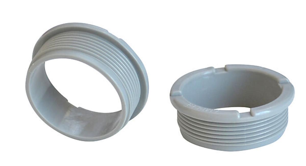 MALE BUSH PVC 40MM GREY