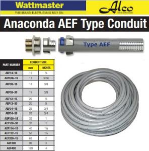 CONDUIT FLEX 50mm x 15M AEF GREY PER MTR