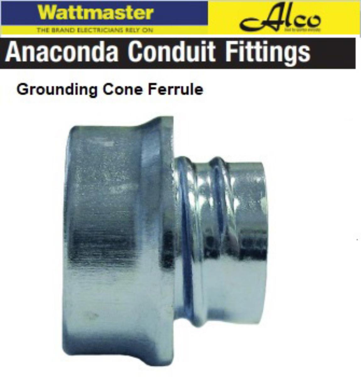 GROUND CONE 63MM ZINC PLATED