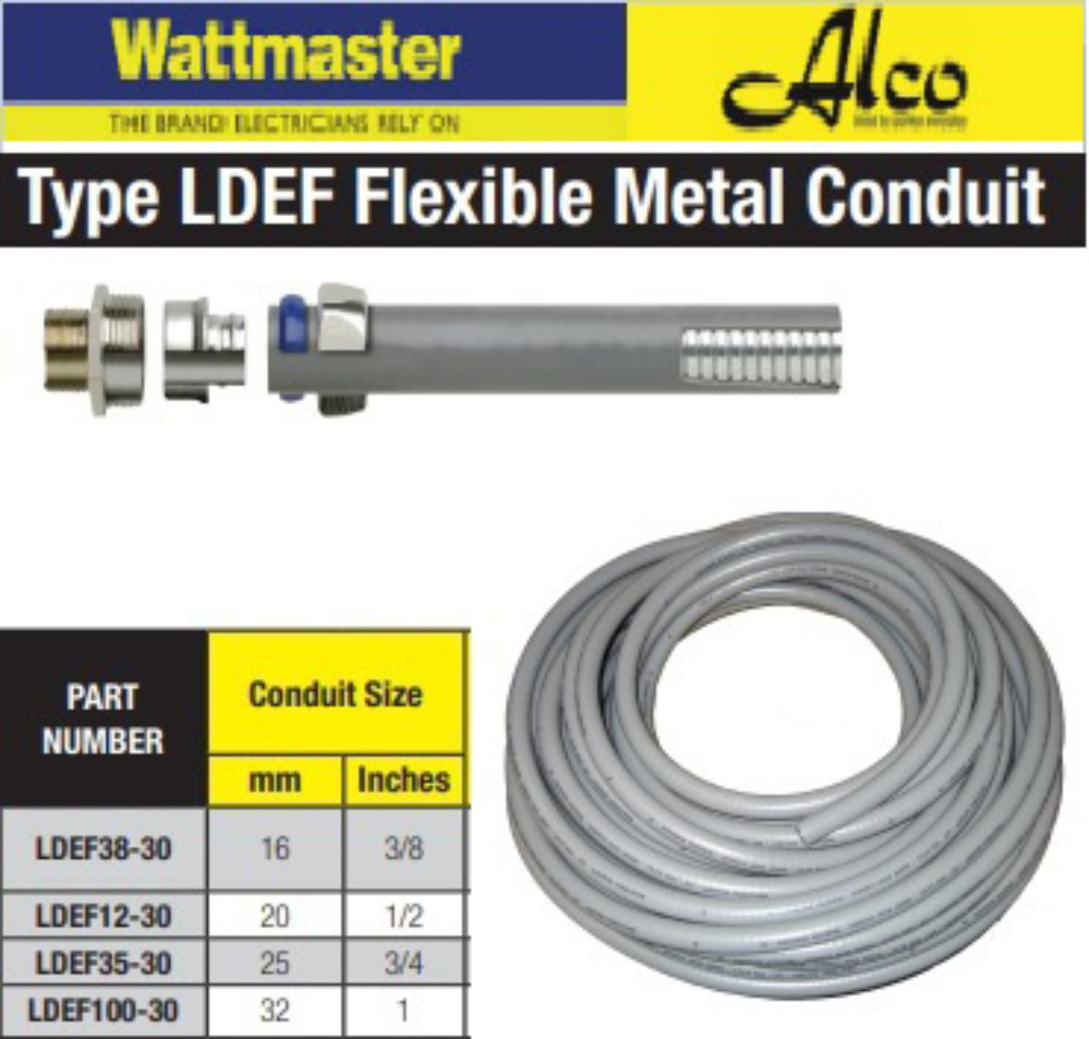 FLEX LDEF ANACONDA COND 25MM 30M GREY