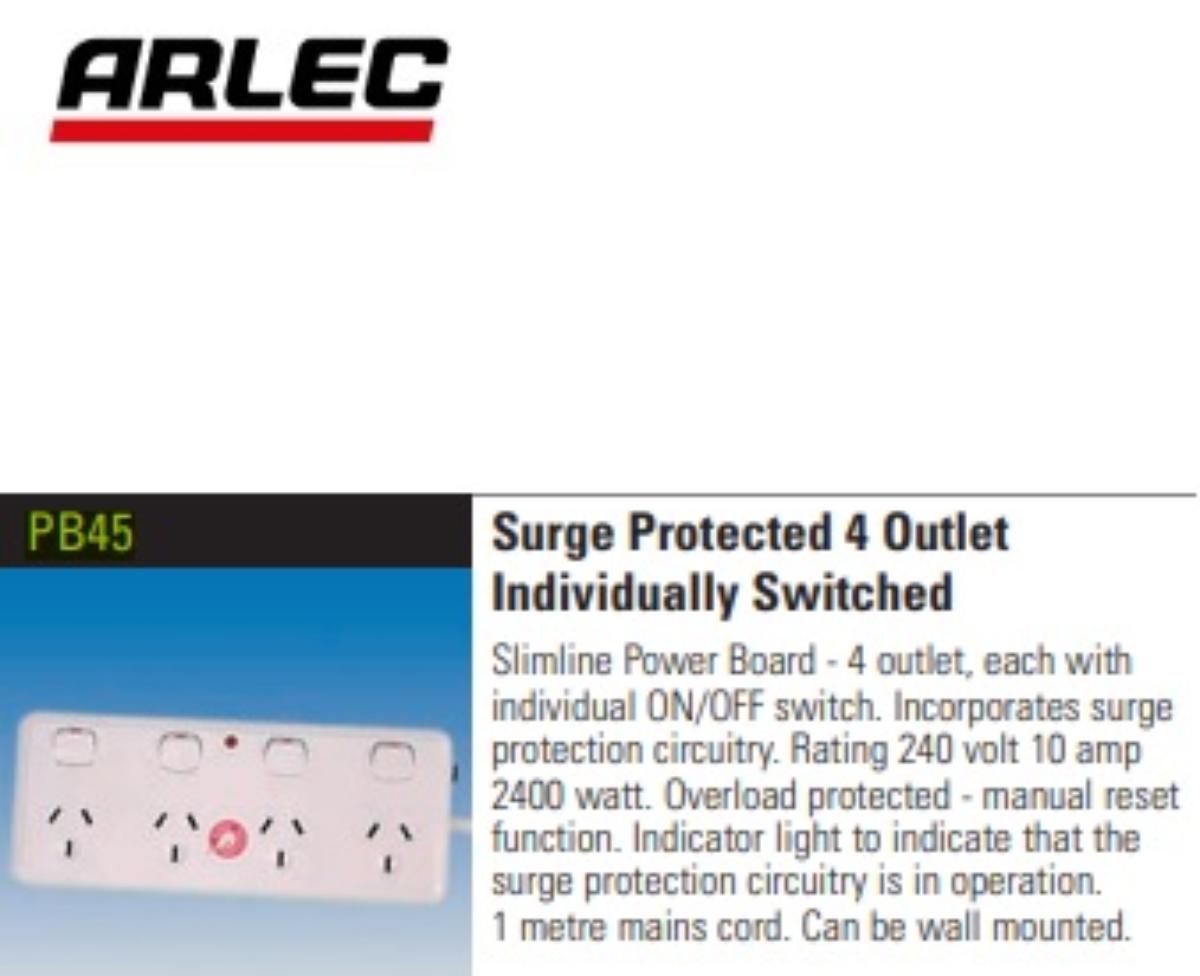 POWERBOARD 4G SW SURGE PROTECT