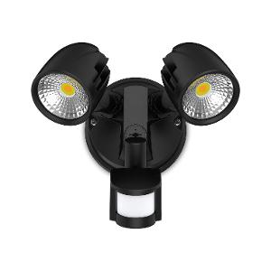 LED SENSOR LIGHT CONDOR TWIN 24W CCT BLK LED SENSOR LIGHT CONDOR TWIN 24W CCT BLK