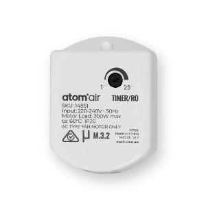 RUN-ON EXHAUST TIMER 1-25MIN HARDWIRED RUN-ON EXHAUST TIMER 1-25MIN HARDWIRED