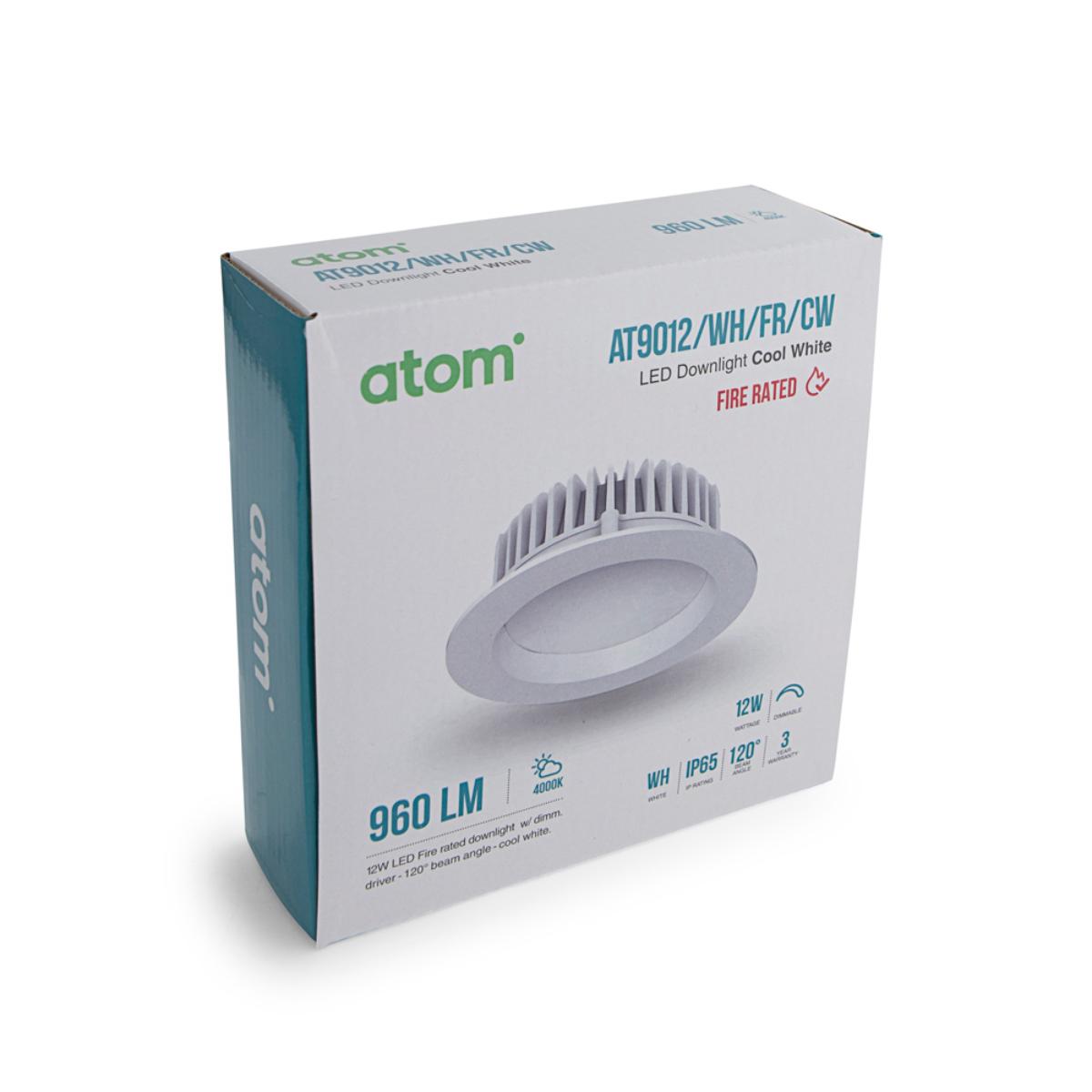 LED DOWNLIGHT FIRE RATED 12W 4000K DIMM