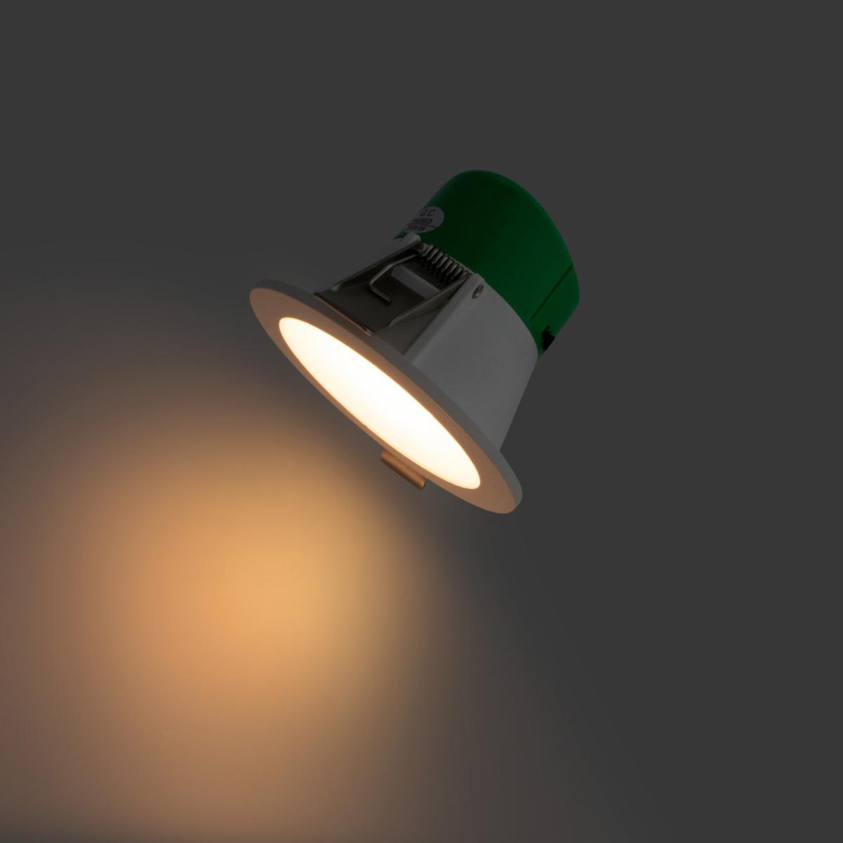 LED D/LIGHT 7W CCT 70MM C/O DIMM WHITE