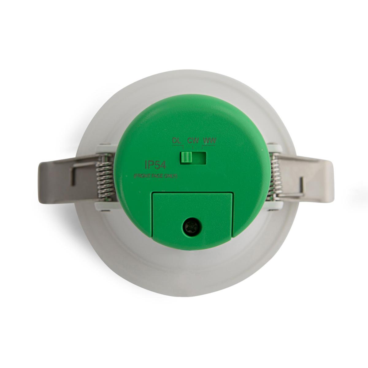 LED D/LIGHT 7W CCT 70MM C/O DIMM WHITE