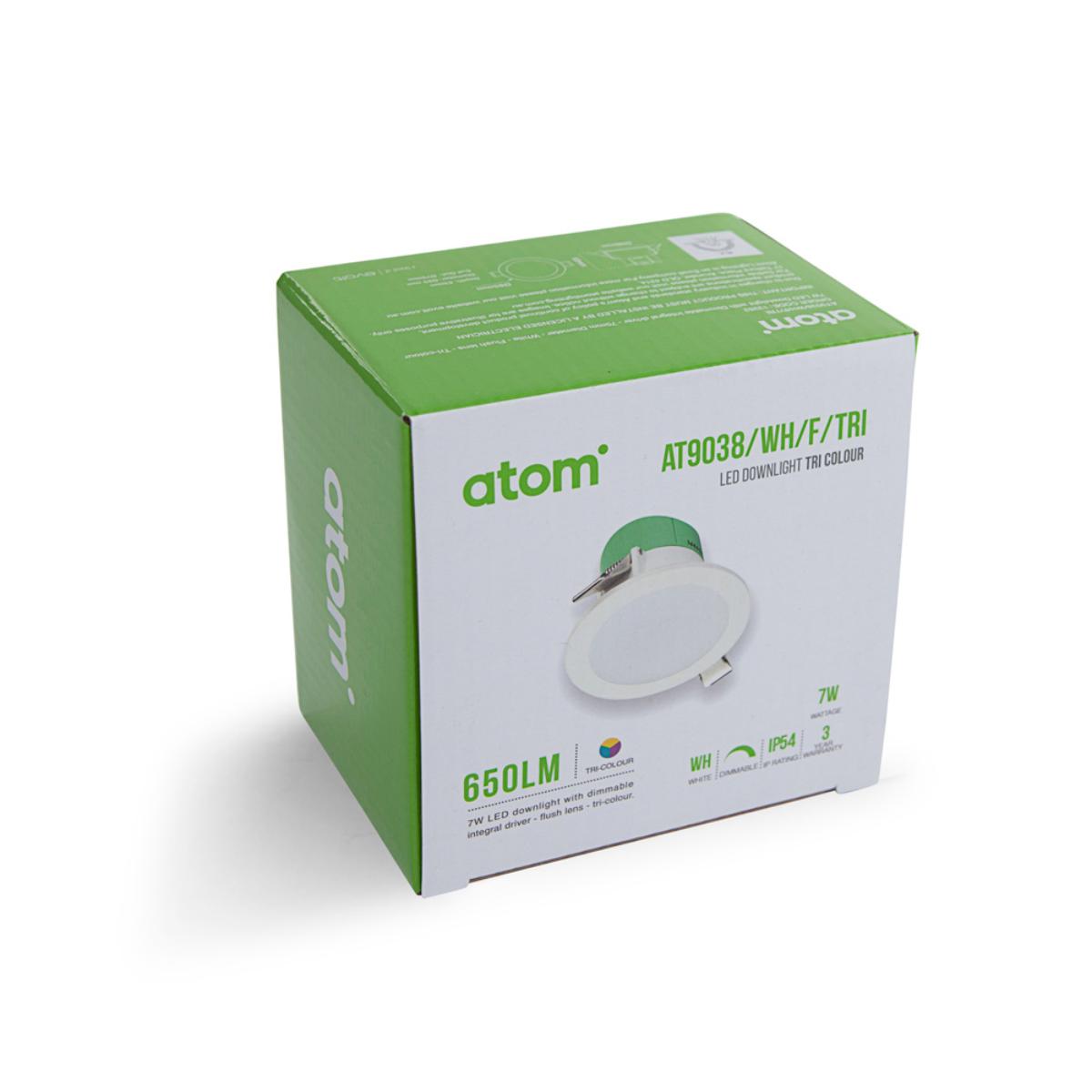 LED D/LIGHT 7W CCT 70MM C/O DIMM WHITE