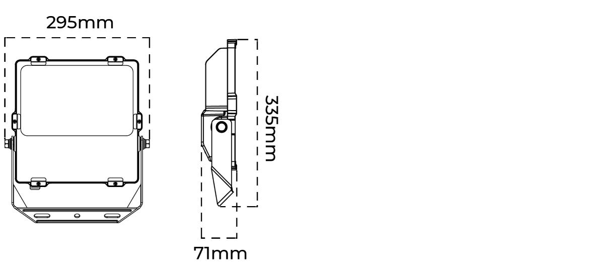 LED FLOODLIGHT SER III 100W 5000K IP66