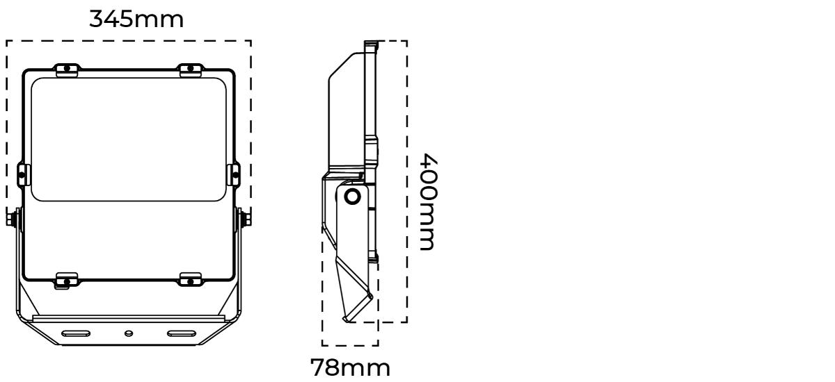LED FLOODLIGHT SER III 200W 5000K IP66