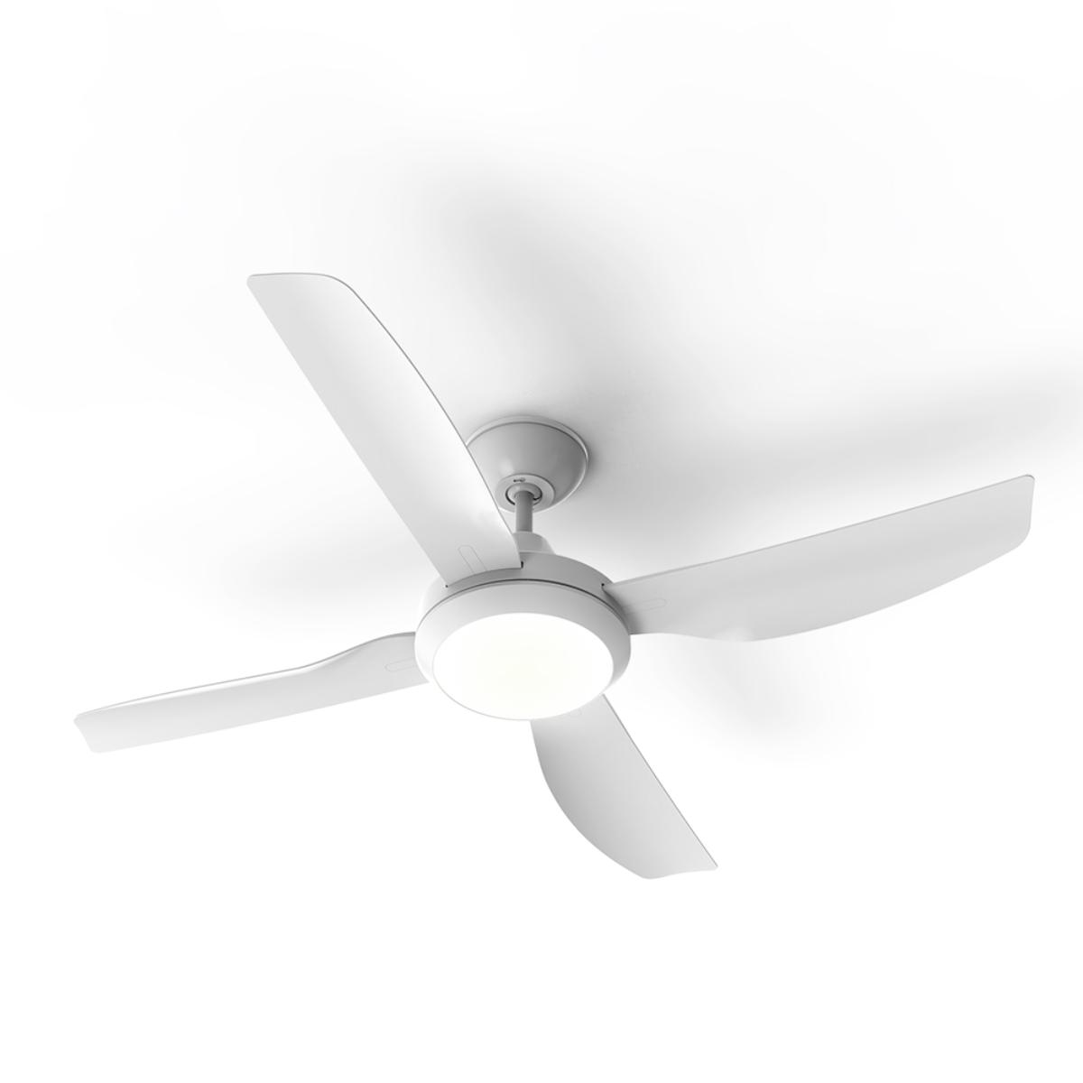 CFAN COOLUM 52IN 1320MM 4BL AC + LGT WHT