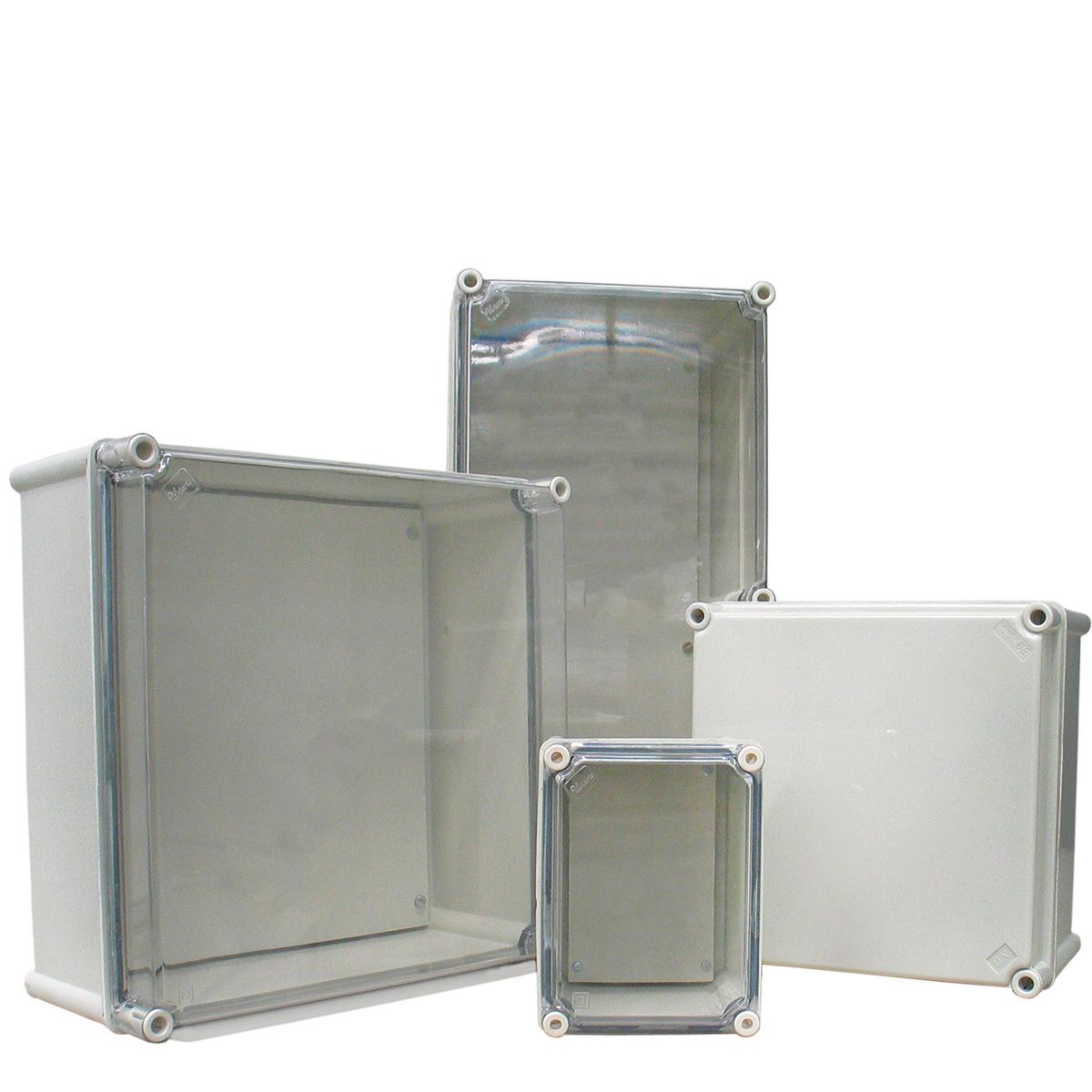 POLYNOVA PC ENCL 360X270X170 CLEAR LID