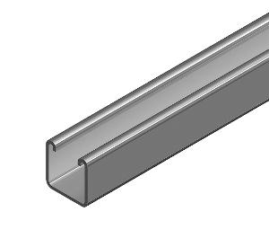 STRUT PLAIN 41X41X2.5MM GALVABOND 6M