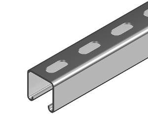 STRUT SLOTTED 41X41X2.5MM HDG 6M